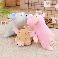 Quà tặng năm mới Lễ hội mùa xuân Lợn phổ biến KG Undecided Down Doll Soft Pink Plush Fabric Toy Blue gấu bông cá sấu