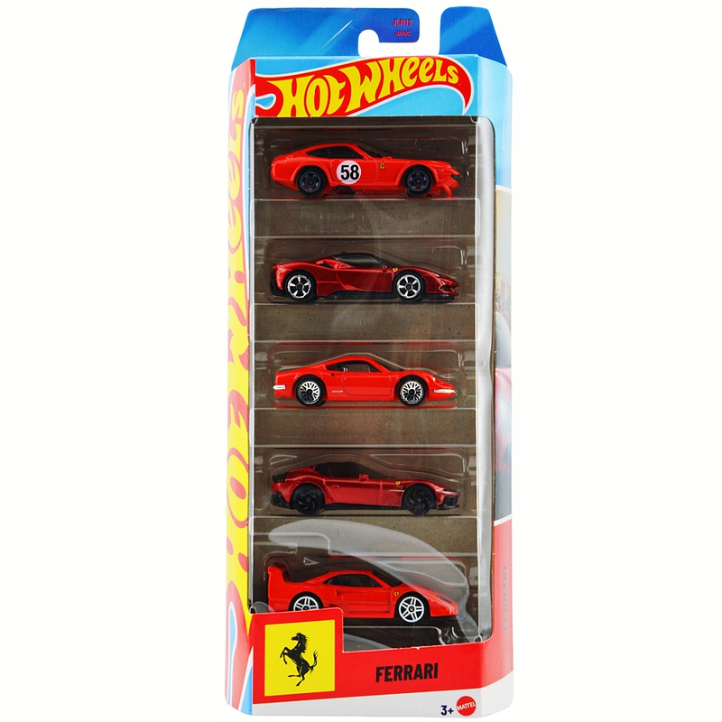 [Hot Wheels Jln12] Ferrari Five-Car Set 365Gtb4 Sf90 Dino 12C Sf40