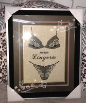 Magazine cross stitch kit French DMC embroidery lace bra underwear bright diamond linen