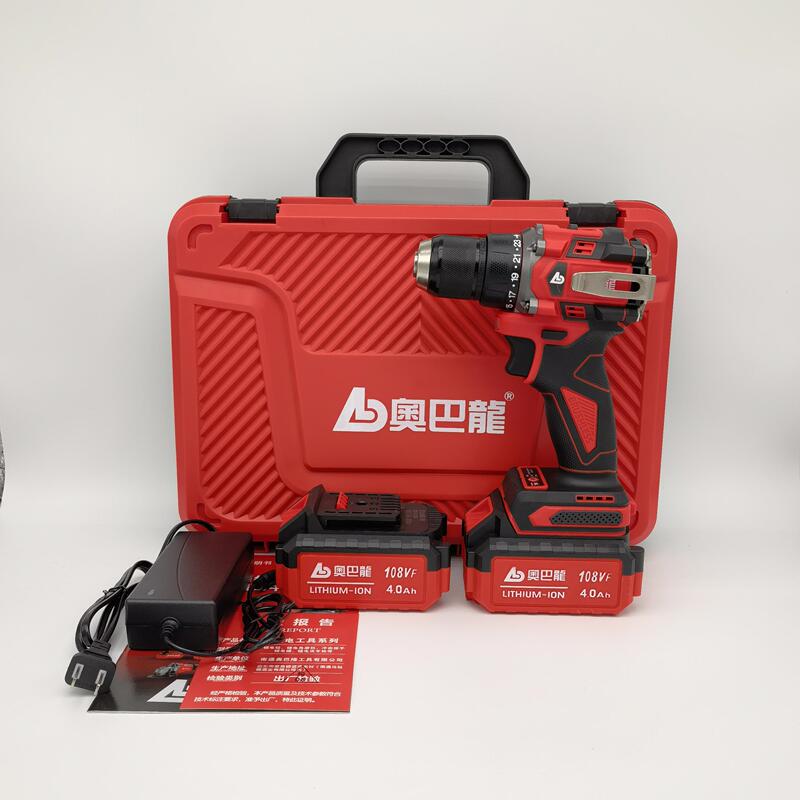 Aubalon Brushless Lithium Electric Drill 108Vf Cordless Hand Drill Electric Screwdriver High Torque 60N New Model