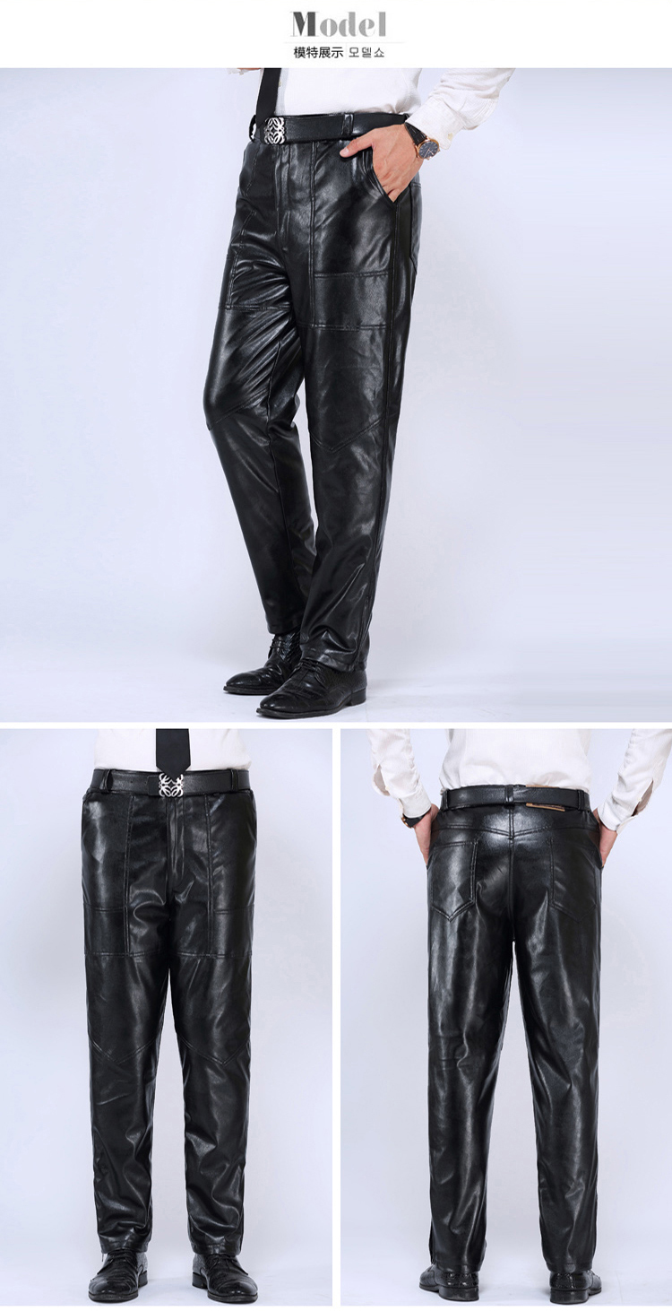 Pantalon cuir homme en vrac PU pour hiver - Ref 1476804 Image 24