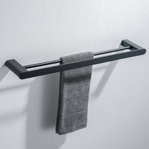 Exit toilet towel frame 304 stainless steel bathroom bathroom towel double rod wall hanging kitchen toilet towel rack
