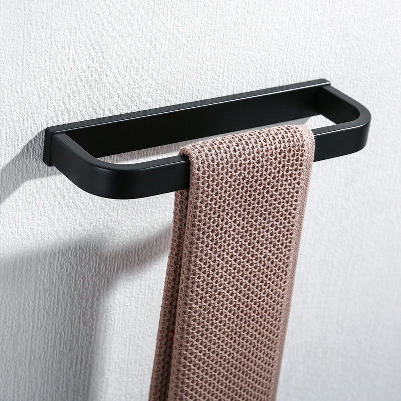 Modern small towel rack bar hotel household powder room toilet towel ring bathroom bathroom hardware pendant stainless steel