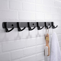 Bathroom Shoe Cabinet Hook Black Towel Single Coat Cap Hook Toilet Cumin rear hook Row Hook Single Hook Wall-mounted Wall