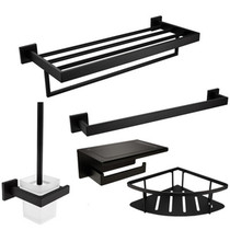 toilet towel rack double bath towel rack imitation ancient black unembroidered steel towel rod free of punch and place containing washing table