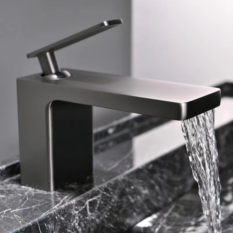 German gun gray pelvis faucet cosmetic room black single hole wash basin basin plate to pool