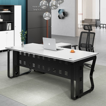 Black and white maple simple modern desk 1 6 meters 1 8 meters 2 meters supervisor manager desk Shenzhen