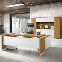 Genova 1 8m boss desk simple modern solid wood supervisor desk manager office furniture desk