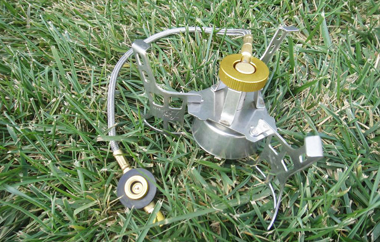 Bếp lò cắm trại cao nguyên ngoài trời bếp gió hoang dã bếp xách tay dã ngoại bếp gas bếp gas đặt bếp - Bếp lò / bộ đồ ăn / đồ nướng dã ngoại bếp nướng cồn hàn quốc