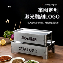 Barbecue holding furnace heating furnace hot string furnace commercial barbecue plate heating furnace restaurant alcohol candle barbecue heat preservation plate