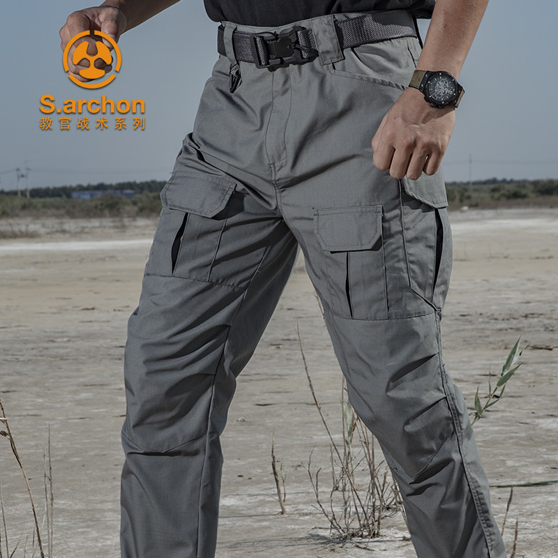 Spring and autumn instructor tactical IX2 trousers Men's slim special forces training pants Army fan pants straight outdoor overalls