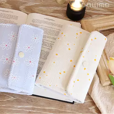 Do home loose-leaf notebook Fairy's small fresh fabric hand-made ledger Imitation embroidery cloth small daisy small flower A5A6 Loose-leaf notebook notebook notebook diary book