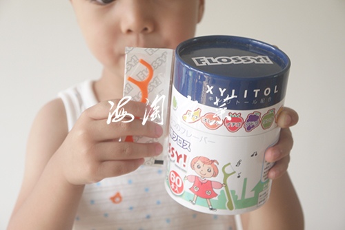 Japanese Flossy children's baby special floss 6 types of fruit taste independent packaging 60