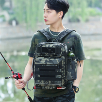 Tactical single backpack mens new Luya bag 2021 outdoor backpack multifunctional increase capacity Luya fishing bag