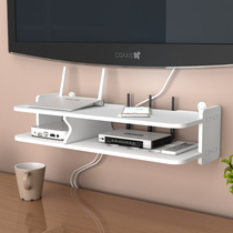 Punch-free living room TV Wall set-top box rack router storage box wall decoration partition bedroom