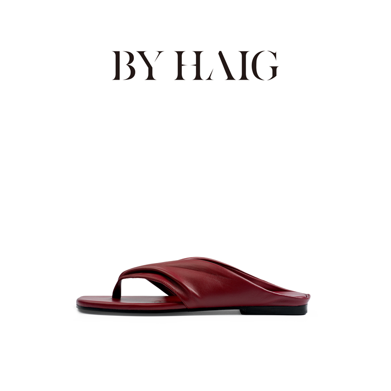 Byhaig Swedish Designer Summer Ultra-Soft Lambskin Flip-Flops Vacation Style Sandals Flat Slippers Byhaig Swedish Designer Summer Ultra-Soft Lambskin Flip-Flops Vacation Style Sandals Flat Slippers