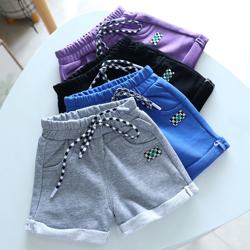 Clearance Children's Summer Clothing Hot Pants Beach Pants Boys and Girls Cotton Cropped Pants Kids Korean Casual Pants 1298