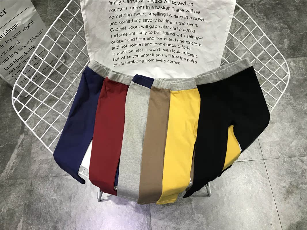 Quần mùa thu đông cộng với quần legging nhung không được trả lại quần nỉ bé gái