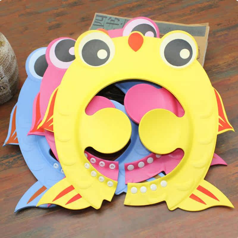 Baby shampoo hat baby waterproof protective ear bath cap adjustable washing hair cap Increase bathing cap Toddler water bath cap