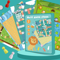 Flying chess checkers backgammon chess Snake Chess childrens toys puzzle two-in-one student multi-function game