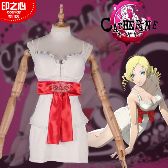 (Y-0635 InHearts Cos clothes) COSPLAY CATHERINE SLEEP-CLAD ICE SILK