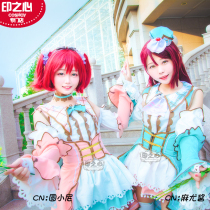The heart of the water group cos suit love live White Valentines Day event card Cherry