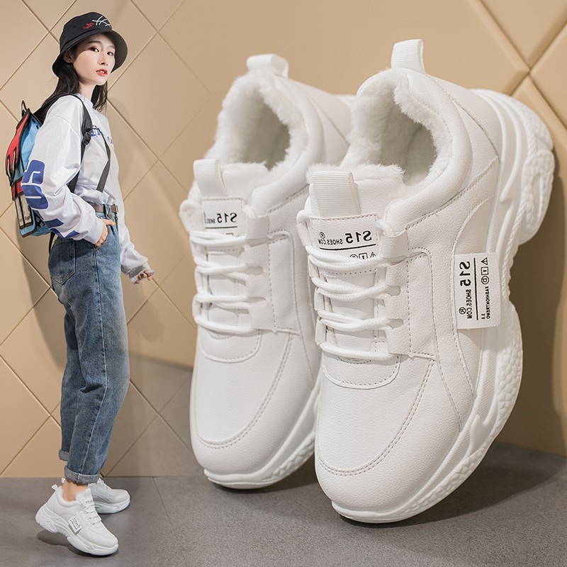 厚底增高运动鞋女2019ins超火老爹鞋百搭加绒网红系带休闲鞋潮鞋