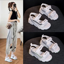 老爹凉鞋女厚底松糕休闲鞋子