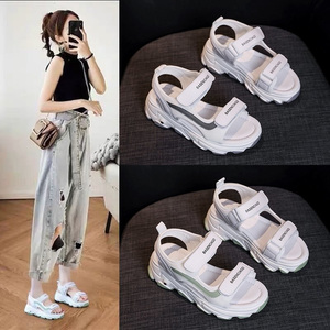 老爹凉鞋女厚底松糕休闲鞋子