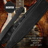 Ремень для электроакустической гитары Richter. Расширенный и облегченный кожаный ремешок для бас-гитары Backline, изготовленный в Германии.