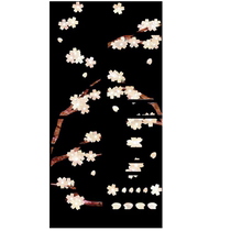 Japanese-made JOCKOMO guitar fretboard sticker Bakelite ballad imitation shell embedded mark number decal decorative film