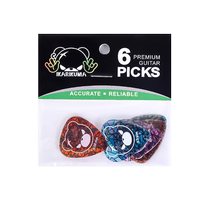 IKARIKUMA angry little black bear guitar pick patch bear folk strumming speed electric guitar anti-slip iron box