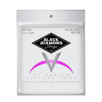 American-made Black Diamond black diamond guitar strings a set of six coated rust-proof folk acoustic guitar strings