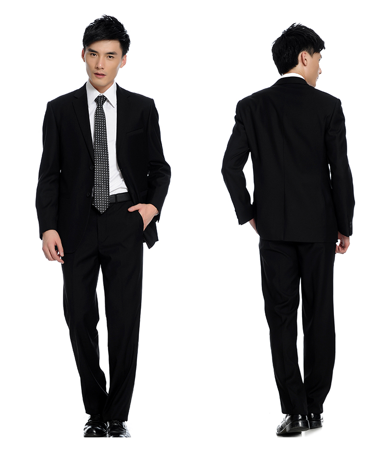 Hàng ngàn bộ vest nam đi làm trong mùa thu đông qua quần áo chuyên nghiệp màu đen Slim phù hợp với kinh doanh thời trang vest nam đẹp