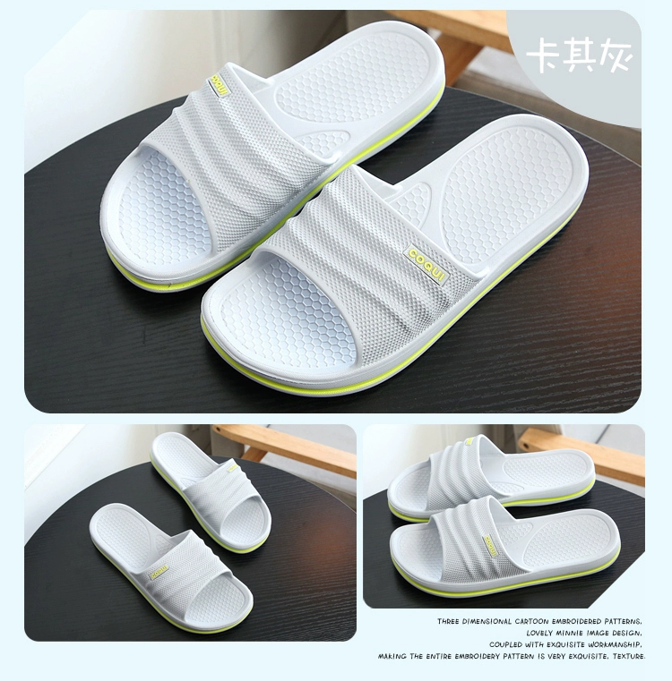 COQUi mùa hè mát mẻ dép và dép của nam giới non-slip dép đi trong nhà tắm nhà vài nhựa trong nhà của nam giới dép đáy dày dép kappa