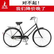 Phoenix vintage vintage bicycle 24 26 inch mens and womens straight beam oblique beam old man flat brake literary bicycle