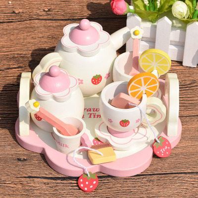 tea set childrens wooden