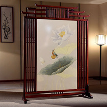 Red Wood Screen Cambodia Black Acid Branches Wood Guest Hall Furniture New Chinese Imitation Antique Partition Solid Wood Genguan