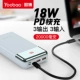 yoobao Yubo sạc kho báu sạc nhanh flash sạc dung lượng lớn 20000 mAh pd hai chiều phù hợp với Huawei Xiaomi Apple chính hãng 20.000 sạc dự phòng di động 9v2a phổ thông - Ngân hàng điện thoại di động