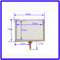 95 * 70mm-four-wire resistance touch handwriting external screen glass quality well sensitive 95 * 70