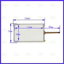 120*73MM horizontal screen touch handwriting outer screen glass four-wire resistor with good quality and high sensitivity