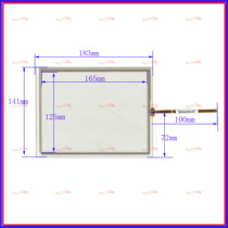  8 inch four-to-three 183*141 industrial control universal touch handwriting external screen glass four-wire resistance good quality