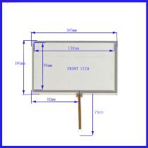 XWT451 car navigation DVD handwritten outside screen four wire resistance 7 inch 165*104 good quality and sensitive