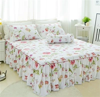 phong cách mục vụ giường bông bedspread váy công chúa ren một mảnh giường bông bộ lanh châu Âu và Mỹ giường đôi duy nhất trên nguồn cung cấp - Váy Petti váy giường