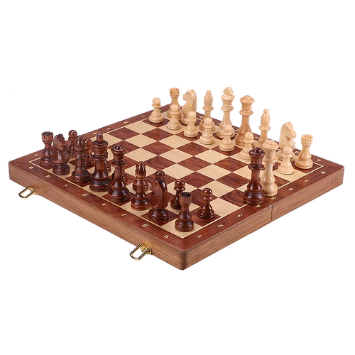 Элитные деревянные складные шахматы из натурального дерева
