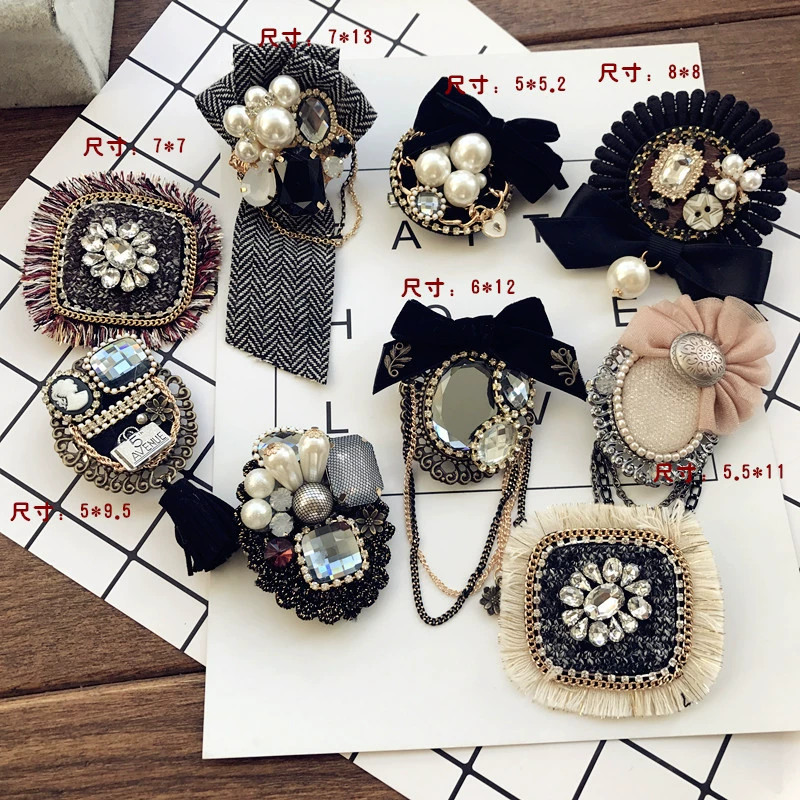 Trâm cài vải hàn quốc retro tính khí chuyên nghiệp huy hiệu pin phụ nữ váy corsage hương thơm nhỏ - Trâm cài