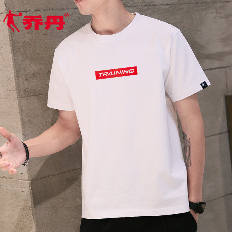 Jordan Short Sleeve T-shirt Menswear Men's Official Web Flagship 2022 Summer New Breathable Loose Fitness Students Sportswear