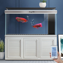 AN high-end large living room fish tank office aquarium smart super white glass dragon fish tank bottom filter ecology