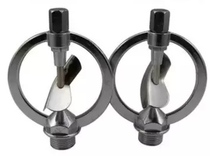 4-point alloy dish-shaped nozzle 360 ° automatic rotating spray lawn gardening sprinkler irrigation greenhouse Greening cooling