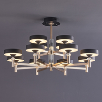 Nordic Living Room Chandelights Short Floors Upscale Light Lavish Golden Suction Dome Light Modern-style Led bedroom light